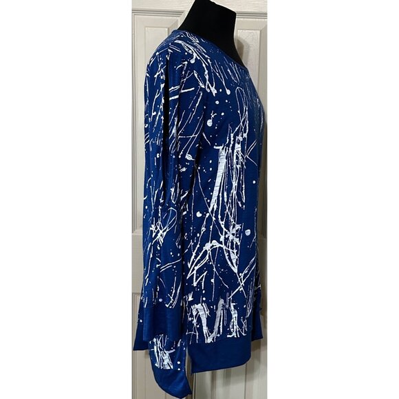 DIVA D Brand Women's Knit Top Polyester Rayon Blend Geometric Size S/M - Picture 5 of 16